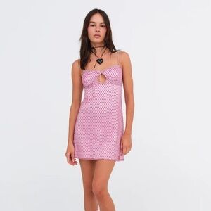 For Love & Lemons Glitter Slip Dress